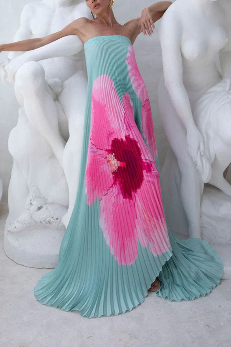 MAXY TUBE FLOWER DRESS