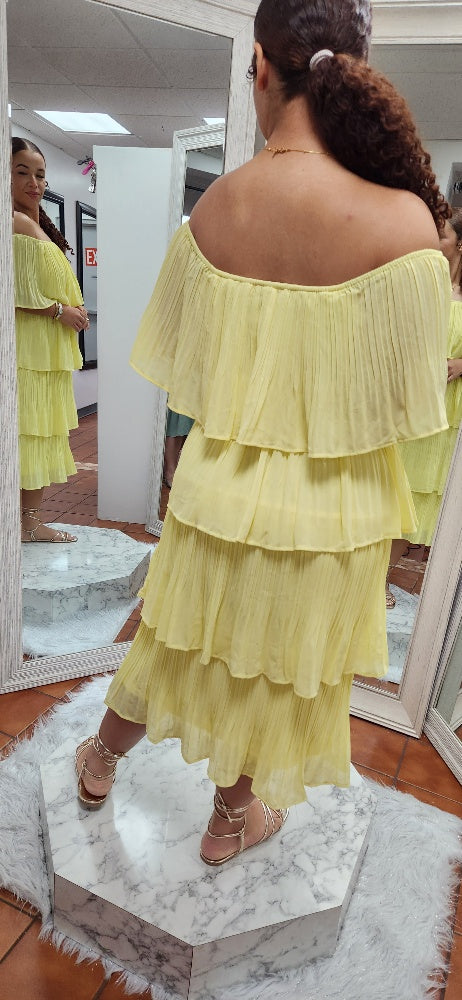 MIDI LAYER COCKTAIL DRESS - CLEARENCE - 1 PIECE