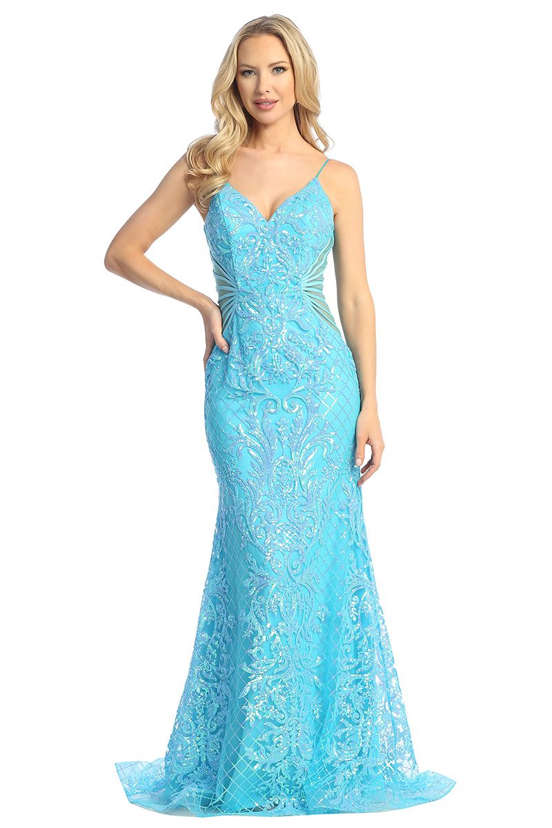 FORM FITTING EVENING DRESS - CLEARENCE