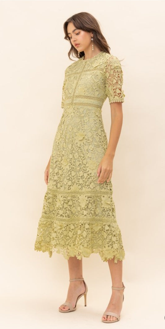 COCKTAIL LACE DRESS - CLEARENCE