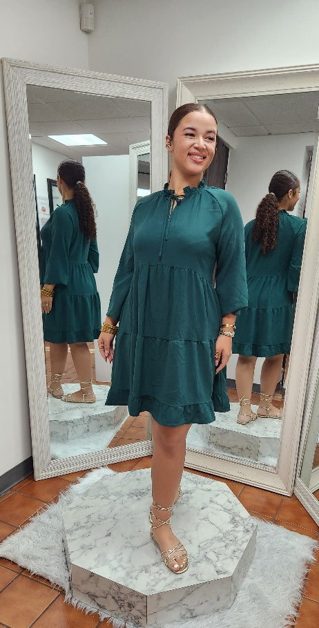 SHORT TIERED DRESS - CLEARENCE