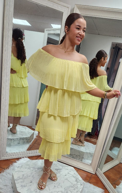 MIDI LAYER COCKTAIL DRESS - CLEARENCE - 1 PIECE