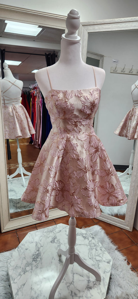 SHORT EMBROIDERED DRESS