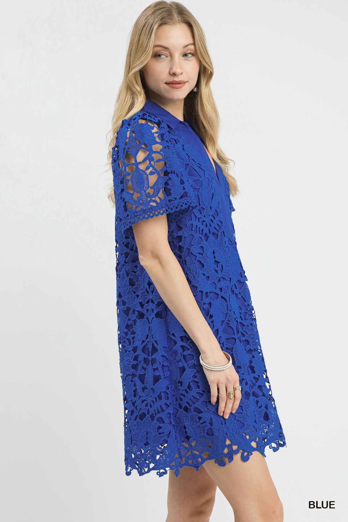 LACE OVERLAY DRESS