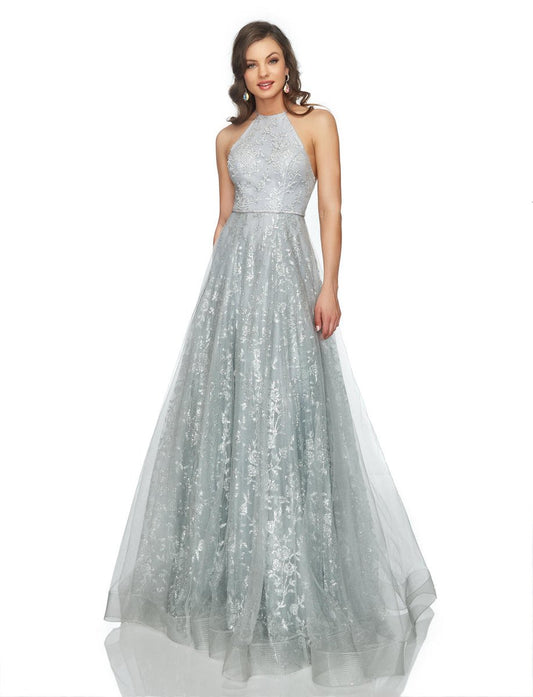 HOLTER A LINE EVENING DRESS - CLEARENCE