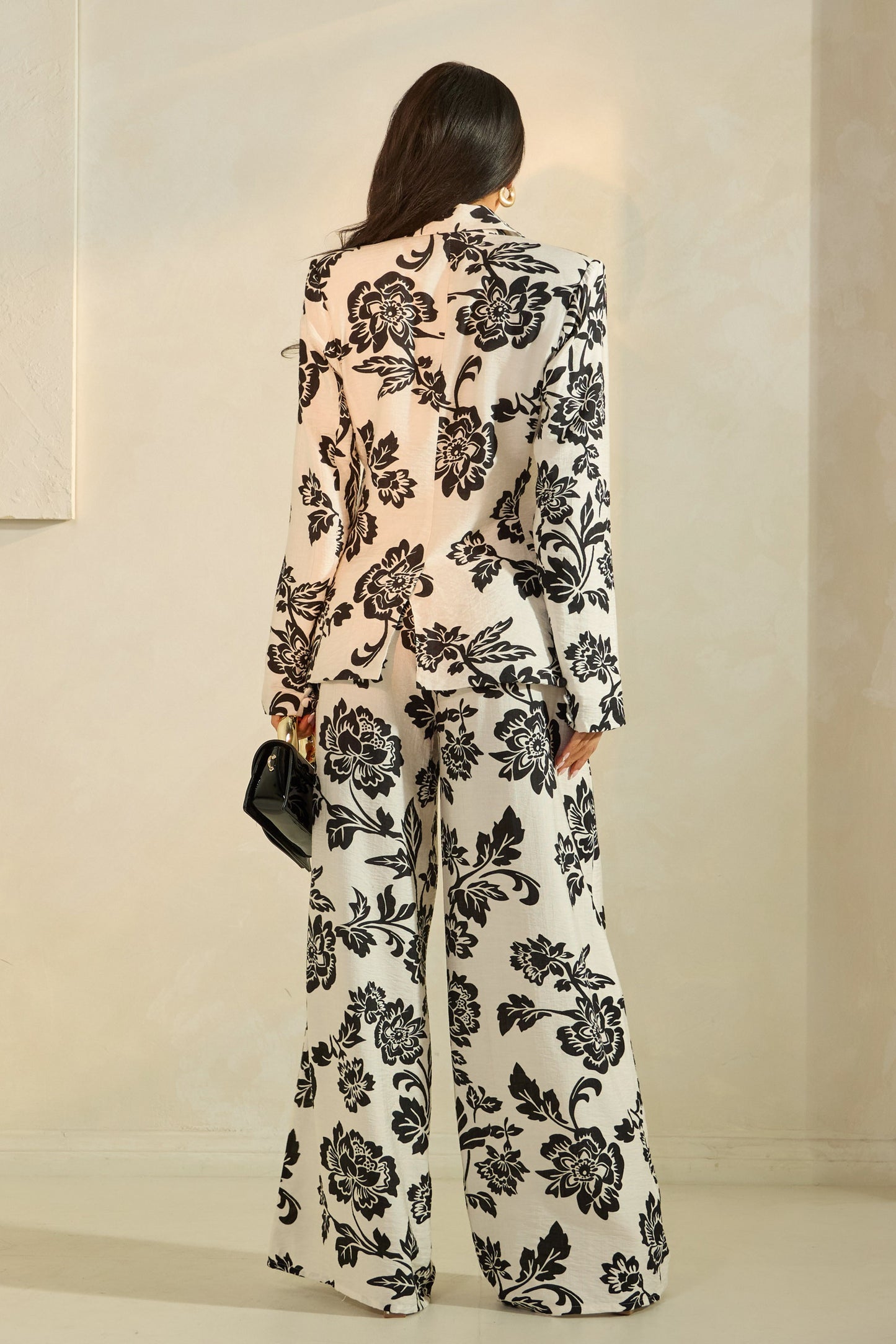 FLOWER JACKET AND PANT SET