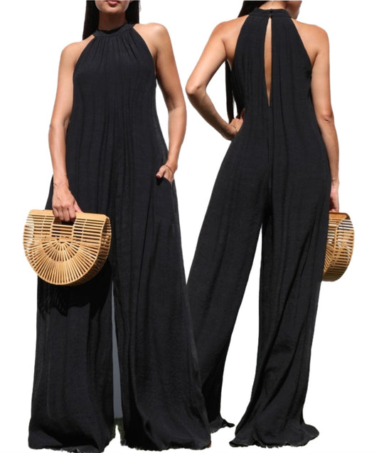 Black Wide Leg Jumpsuit