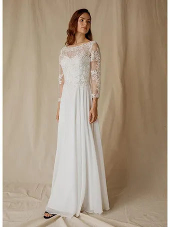 LONG SLEEVES EVENING DRESS