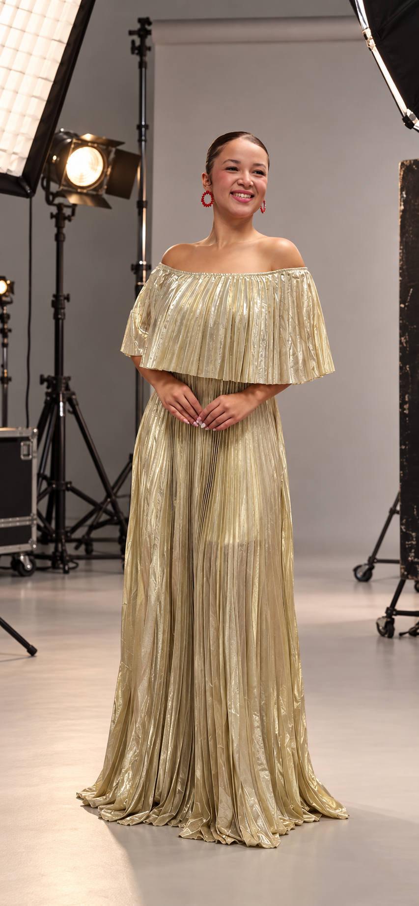 GOLD DREAM MAXY DRESS