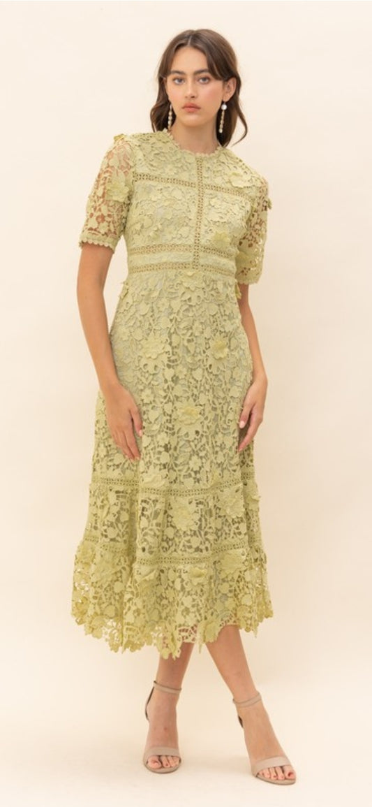COCKTAIL LACE DRESS - CLEARENCE