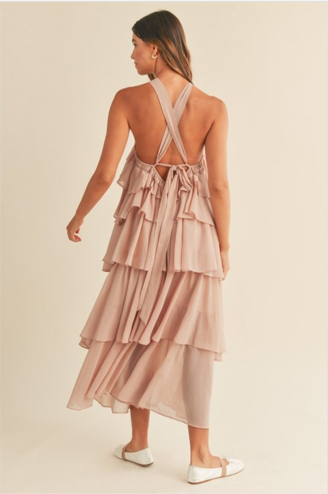 LAYERS HOLTER MIDI DRESS - CLEARENCE