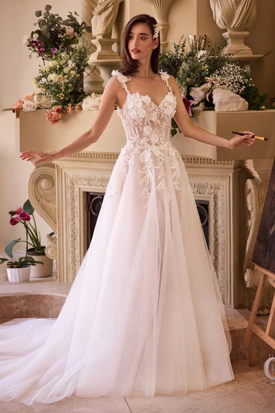 ROSES TOP A-LINE WEDDING DRESS