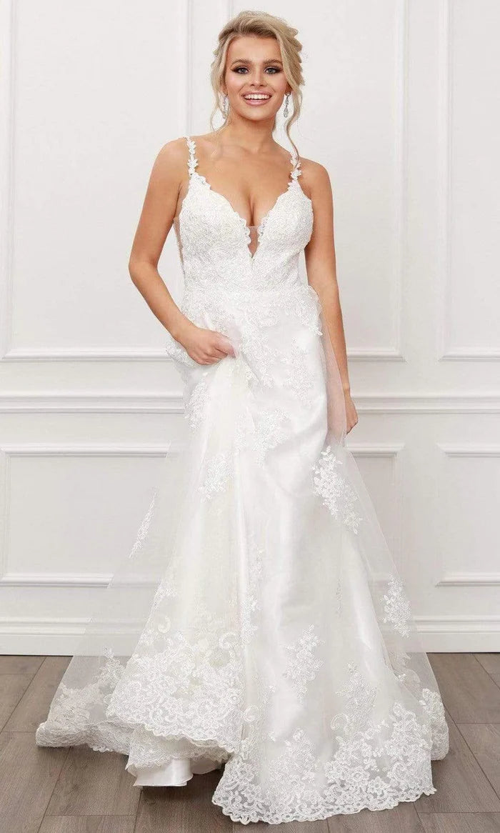 STRAPS LACE WEDDING DRESS